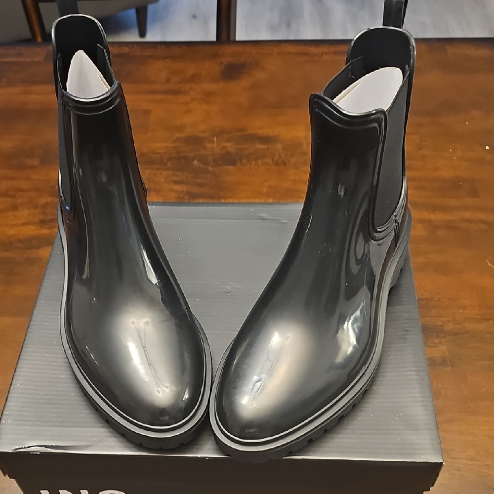 INC International Concepts Black Ankle Boots
